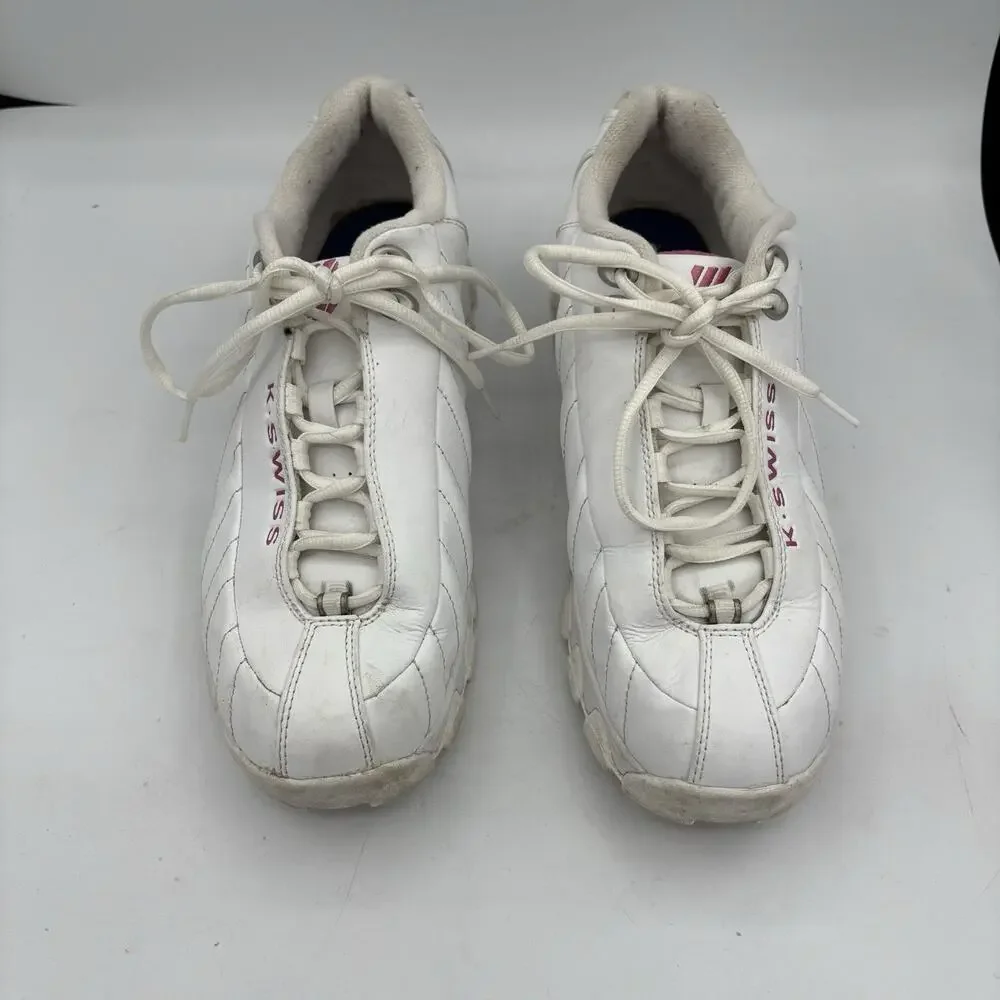 K Swiss Sneakers Womens Size 11 ST329 CMF Heritage White‎ Pink 93426-156-M Low